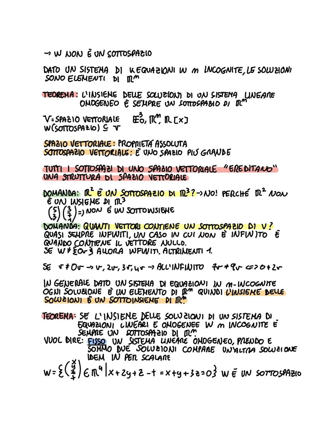 # SPAZI VETTORIALU
R³=${\binom{x_1}{x_2}{x_3} / x_i \epsilon IR}$ => Ę UNA TRIPLA SERIE ORDINATA DI NUMERI
È DEFINITA UN'OPERAZIONE DI SOMM