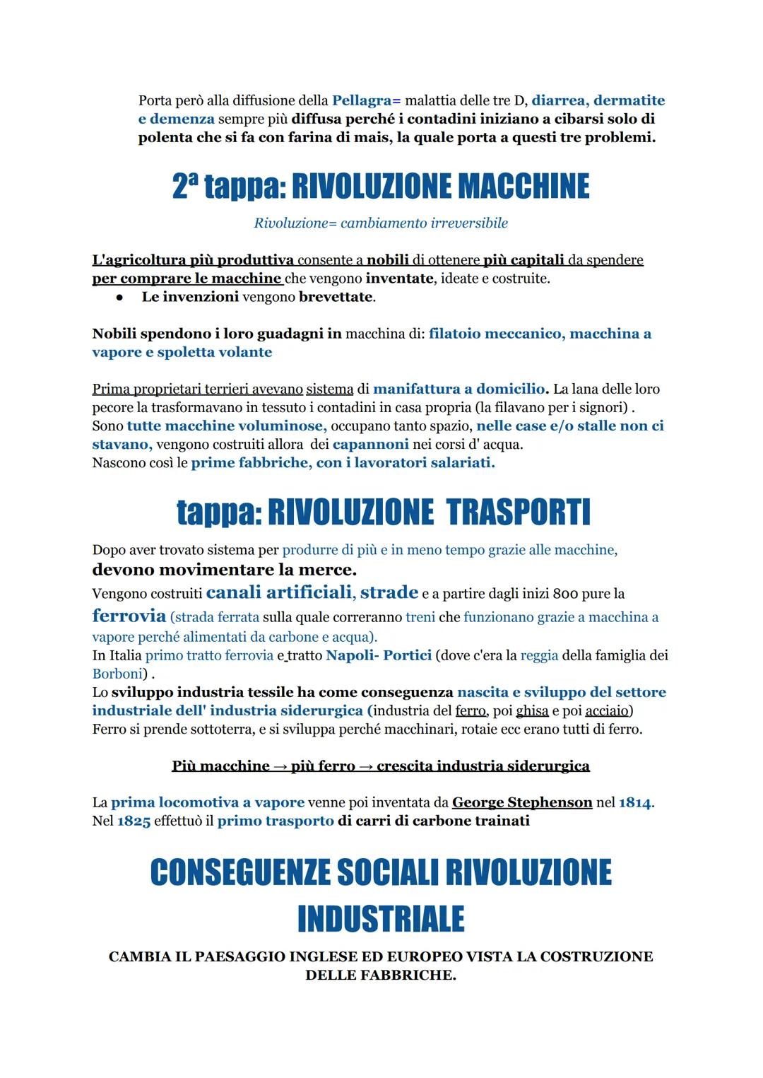# RIVOLUZIONE INDUSTRIALE
passaggio da un'economia basata sull'agricoltura e manifatture a un'economia basata su
macchine e fabbriche (capit
