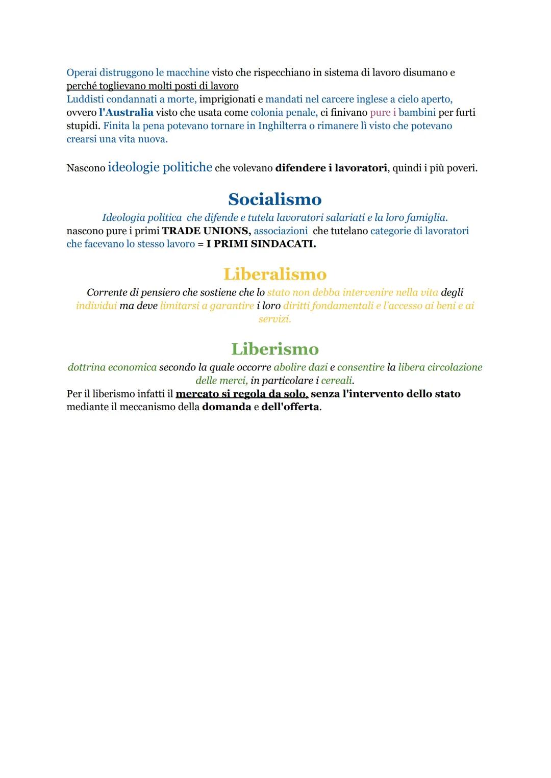 # RIVOLUZIONE INDUSTRIALE
passaggio da un'economia basata sull'agricoltura e manifatture a un'economia basata su
macchine e fabbriche (capit