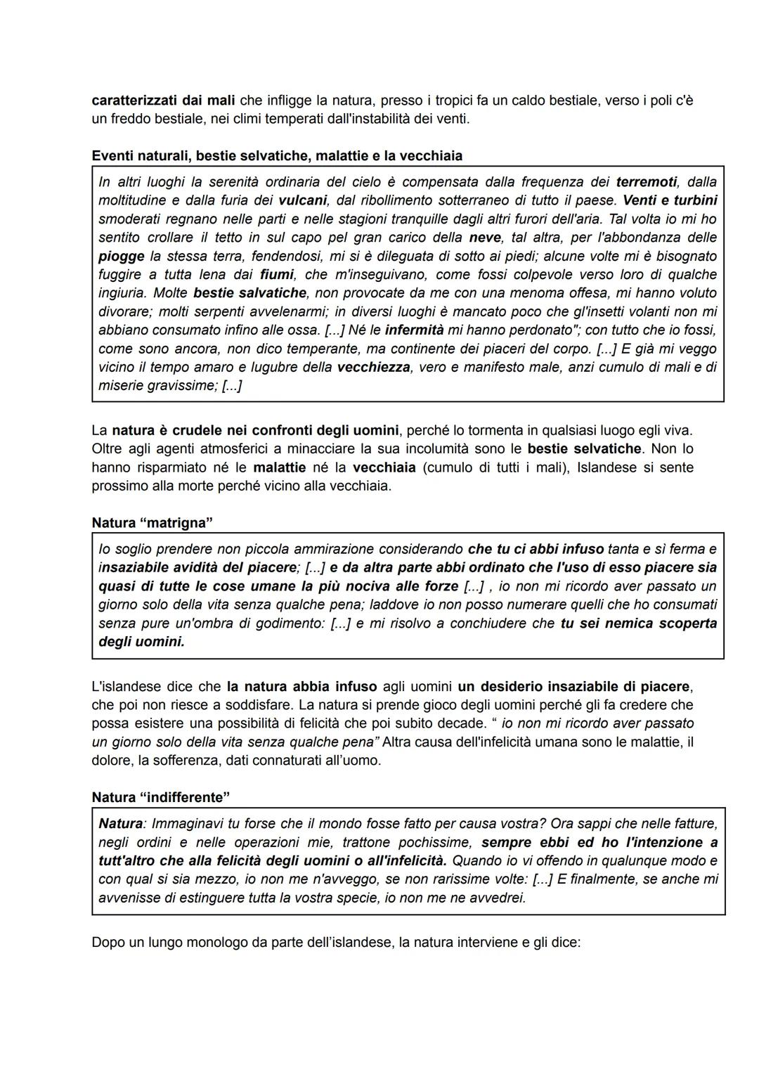 DIALOGO DELLA NATURA E DI UN ISLANDESE
Il protagonista รจ un islandese, allegoria dell'infelicitร umana e dei mali che lo affliggono per
colp