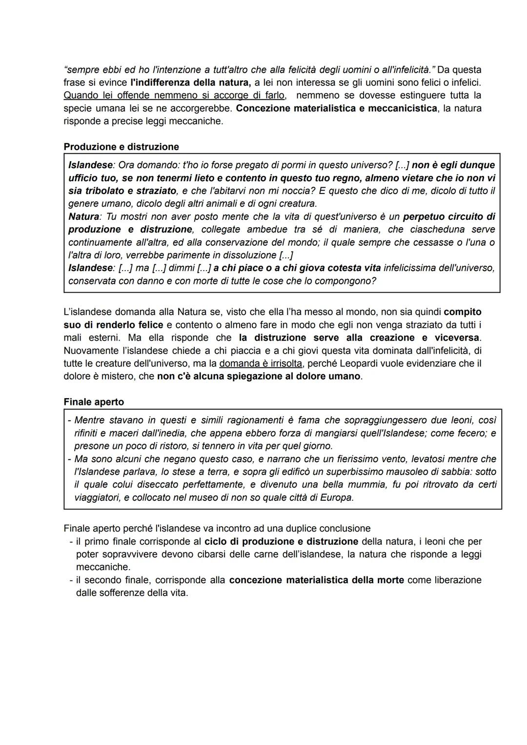 DIALOGO DELLA NATURA E DI UN ISLANDESE
Il protagonista รจ un islandese, allegoria dell'infelicitร umana e dei mali che lo affliggono per
colp