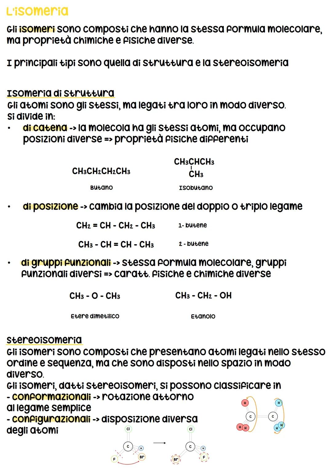 CHIMICA ORGANICA
branca della chimica che si occupa dei
composti contenenti atomi di carbonio
I composti organici
Il carbonio è l'elemento c