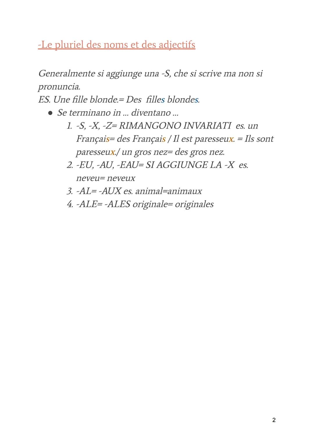 # Argomenti francese
-Le féminin des noms et des adjectifs
Generalmente si forma aggiungendo una -E
ES. C'est un professeur américain = C'