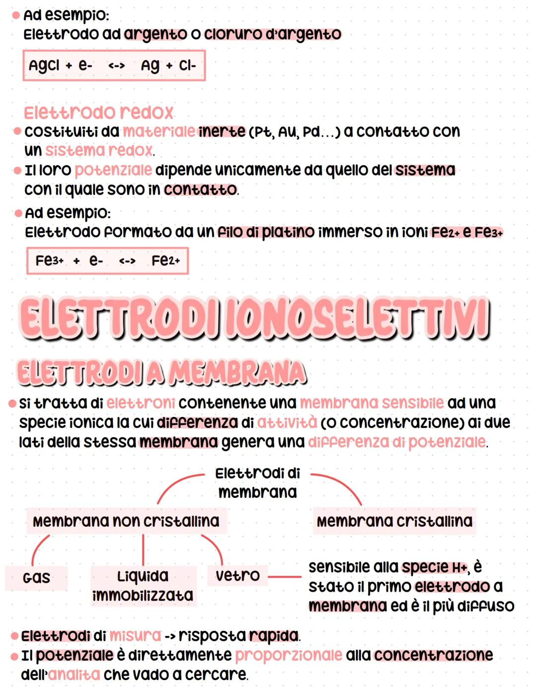 # POTENZIOMETRIA
si basa sulla misura del potenziale di celle elettrochimiche in
assenza di passaggio di corrente.
# LEGGE DI NERST
La po