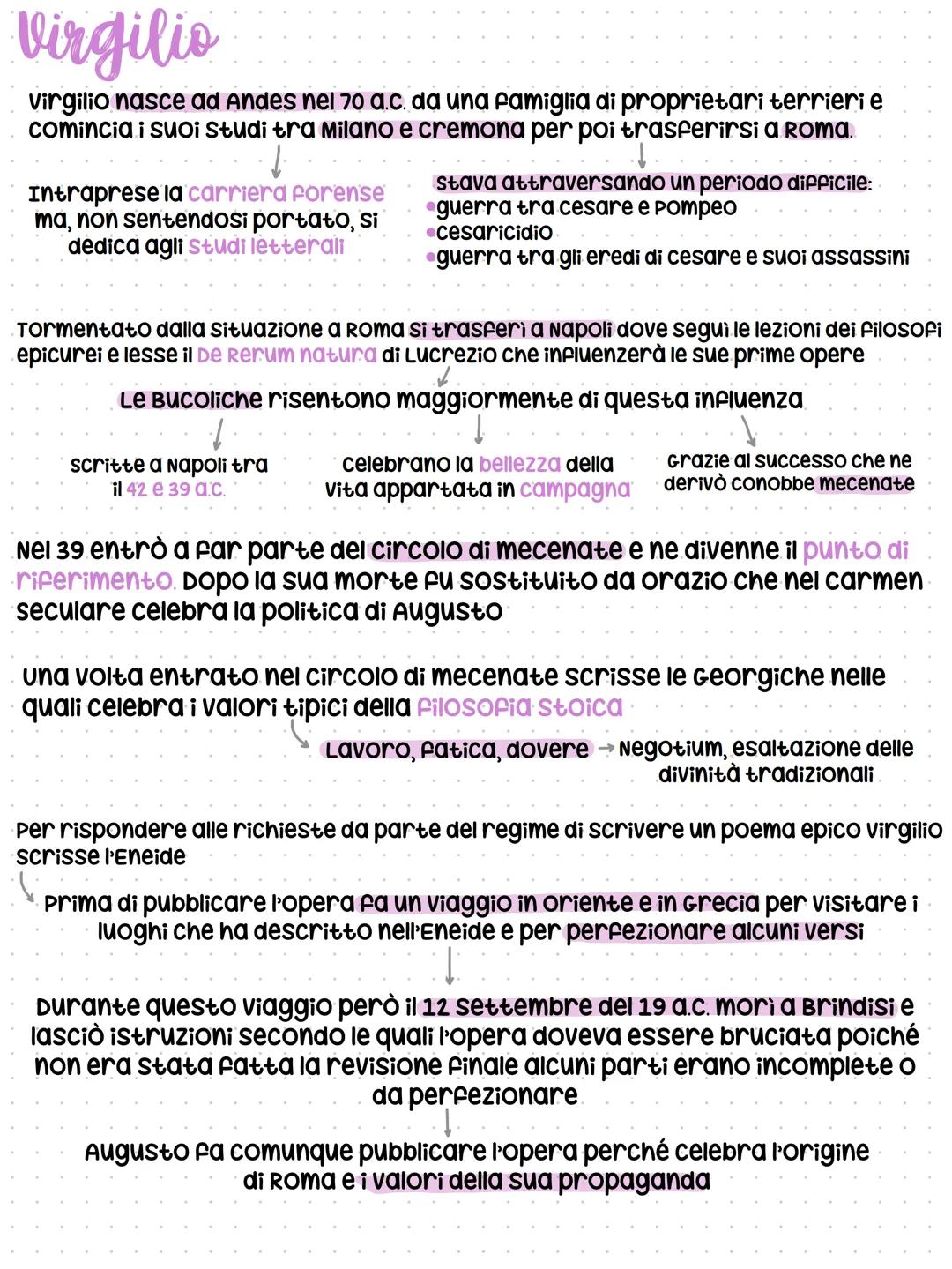 # Virgilio
virgilio nasce ad Andes nel 70 a.c. da una famiglia di proprietari terrieri e
comincia i suoi studi tra milano e cremona per poi