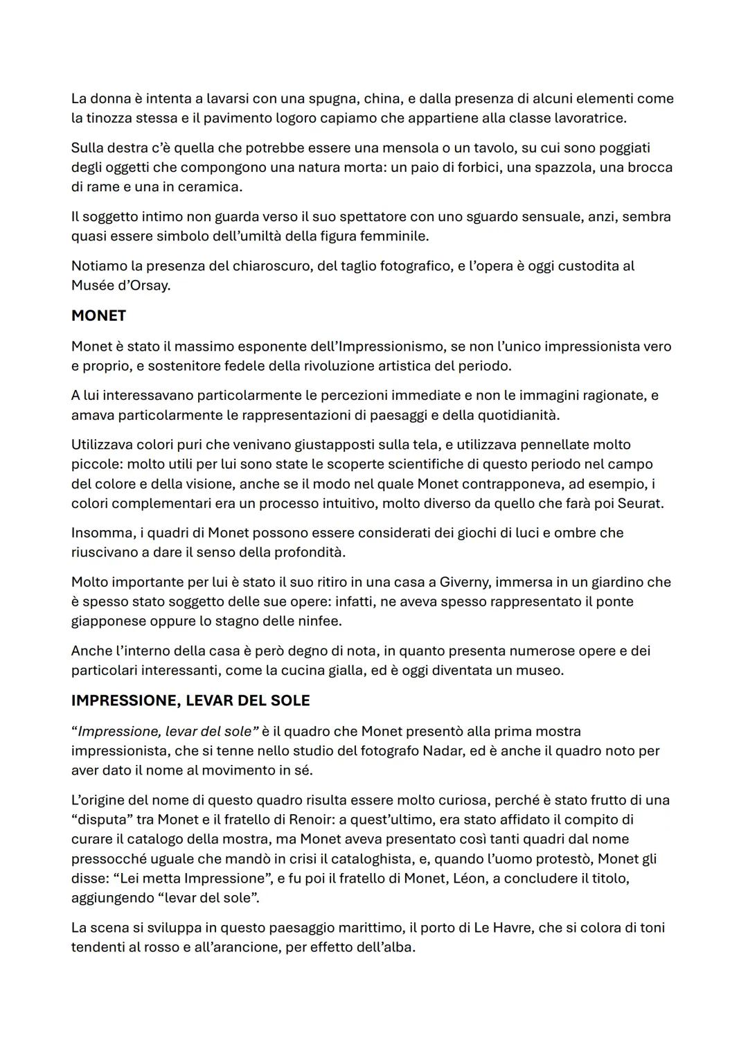 IMPRESSIONISMO
A iniziare dai primi anni Sessanta del XIX secolo, alcuni giovani pittori decisero di
intraprendere una coraggiosa battaglia