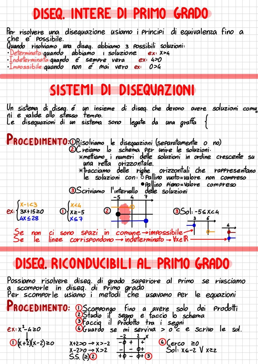 # DISEQUAZIONI
DISUGUAGLIANZE e DISEQUAZIONI
Una disegualianza funziona come una equazione ma con simbo
li diversi Simboli: <minore <minor