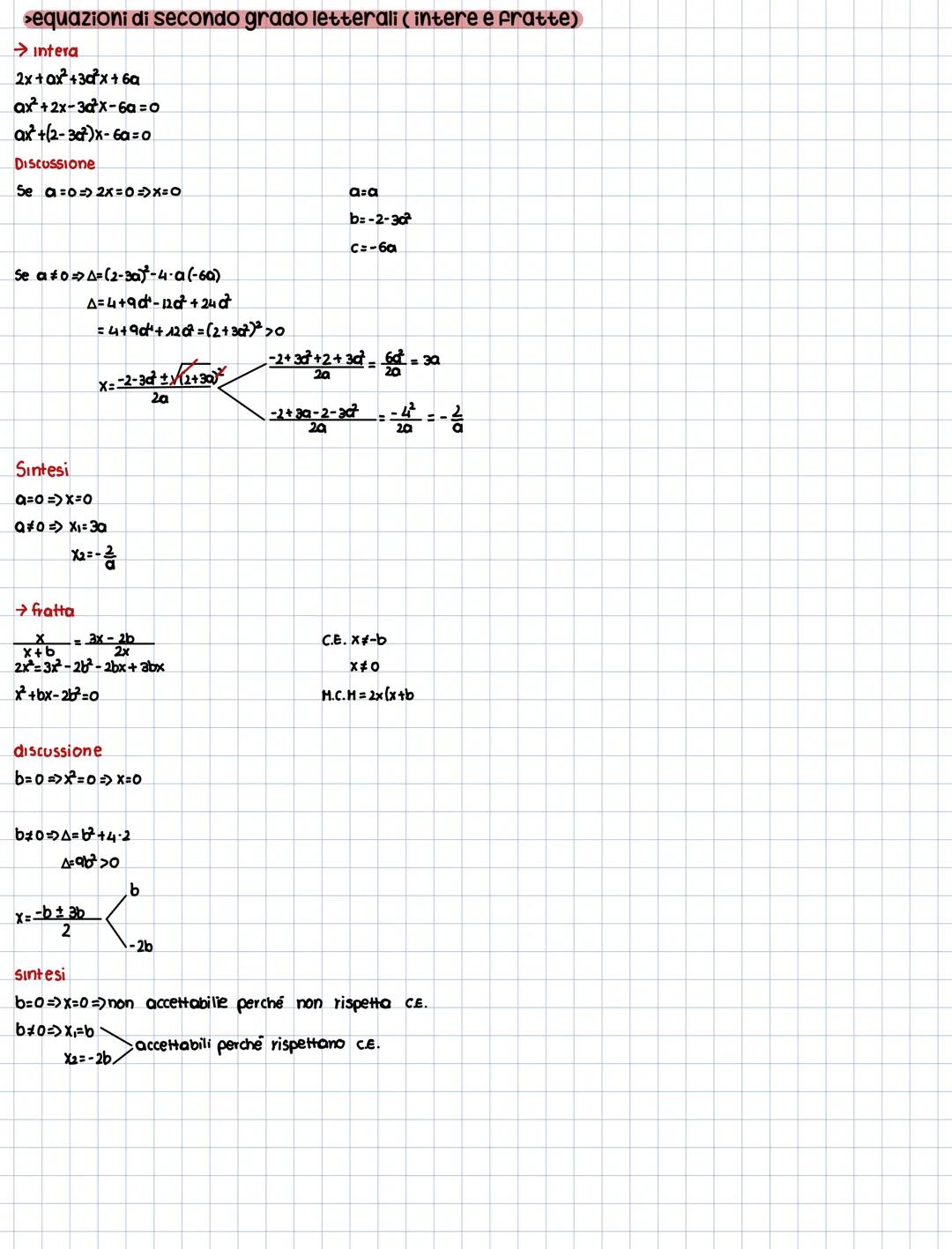 →
forma normale e
Equazioni di secondo grado
Soluzioni
Un equazione di secondo grado
In
forma normale é un'equazione del tipo:
ax² + bx+c=o