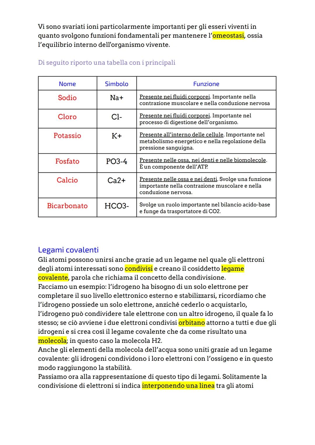 # Gli atomi e i legami chimici
L'atomo è la più piccola parte della materia, ed è costituito da particelle
subatomiche quali: protoni, hann