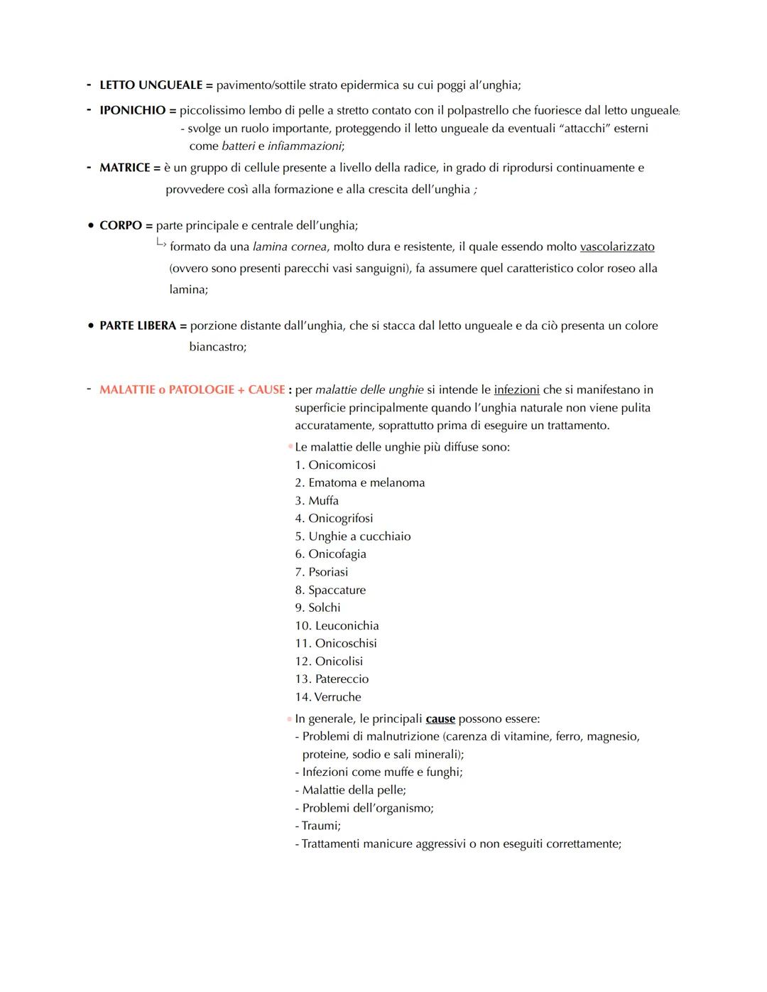 Le unghie
Margine Ungueale
Free Margin
Eponichio Lunula
Eponychium
Matrice Eponichio
Matrix Eponychium
Letto Ungueale (sotto)
Nail Bed (unde