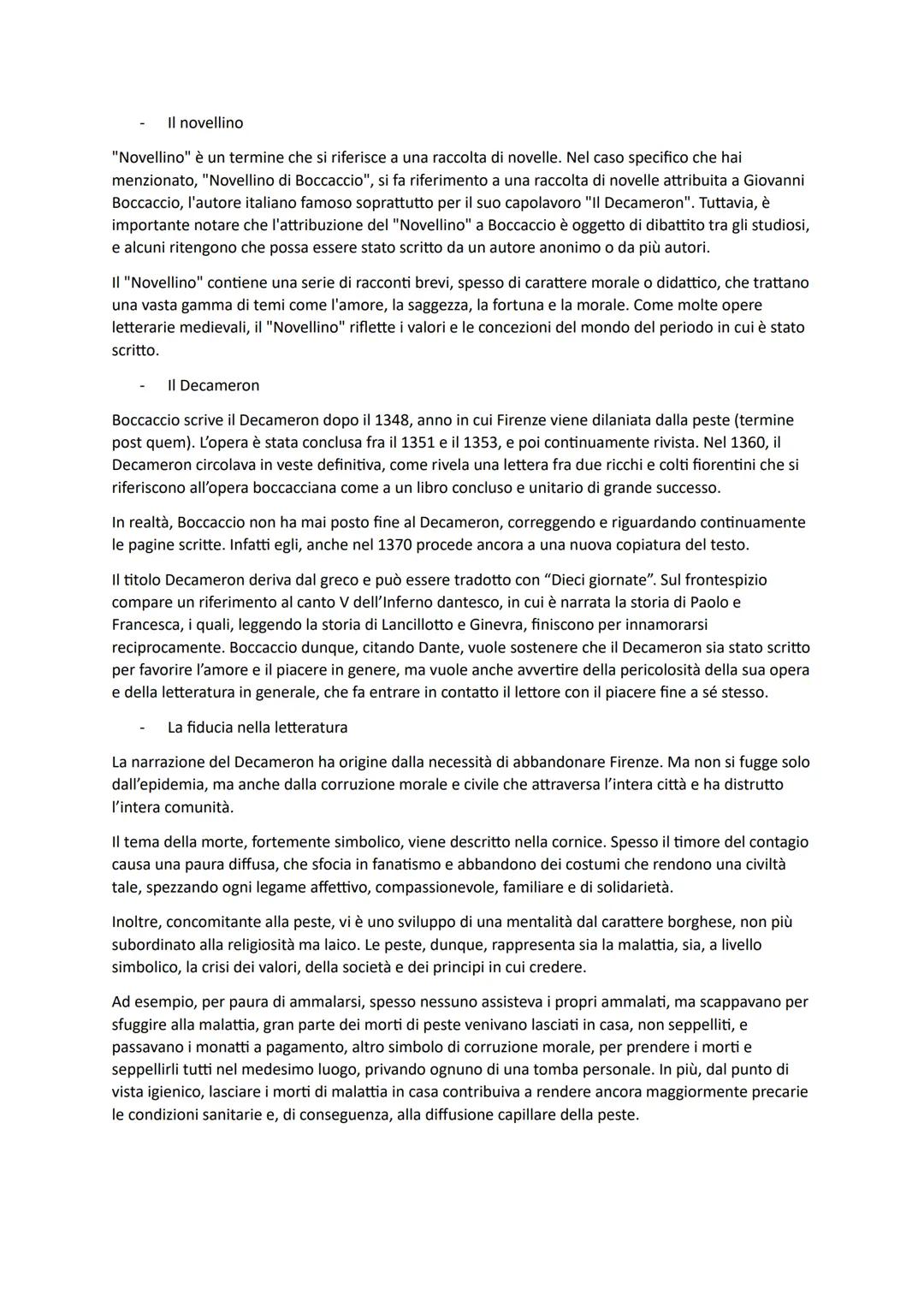 # BOCCACCIO
Vita e parti generali
Boccaccio si comporta analogamente a Petrarca circa gli spetti della propria vita. Nelle proprie opere
s