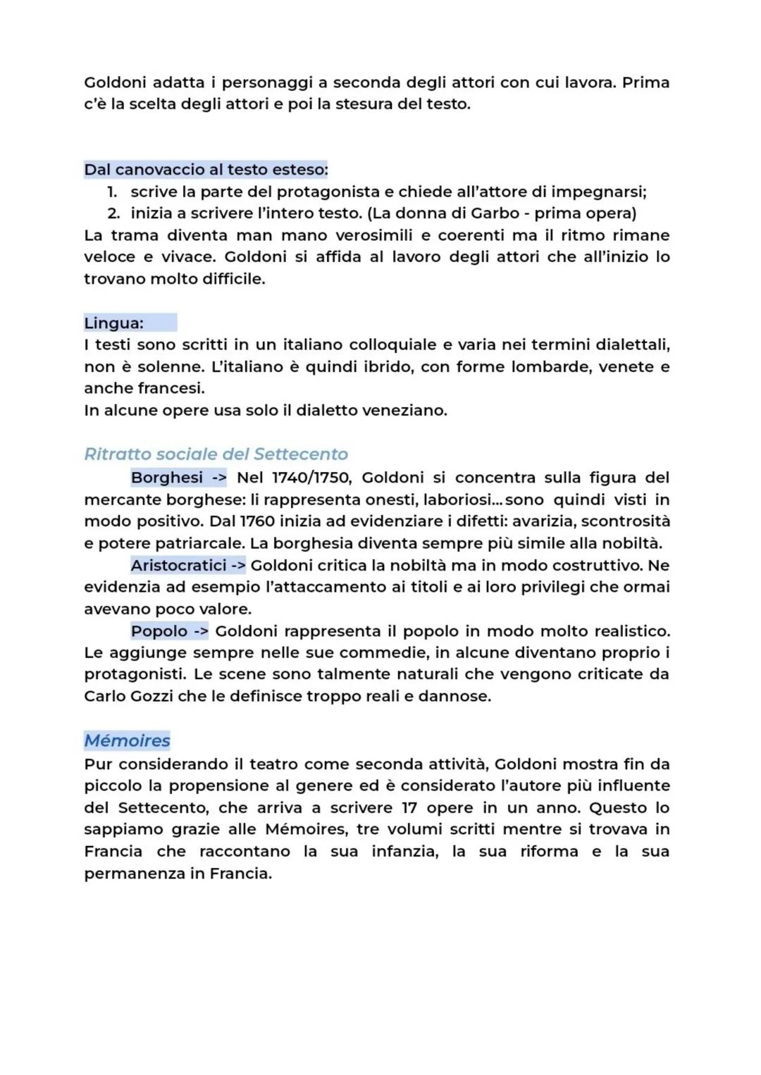 # GOLDONI
Cenni biografici
Carlo Goldoni nasce nel 1707 e grazie all'autobiografia "Mémoires" e alle
prefazioni delle sua commedie sappiamo