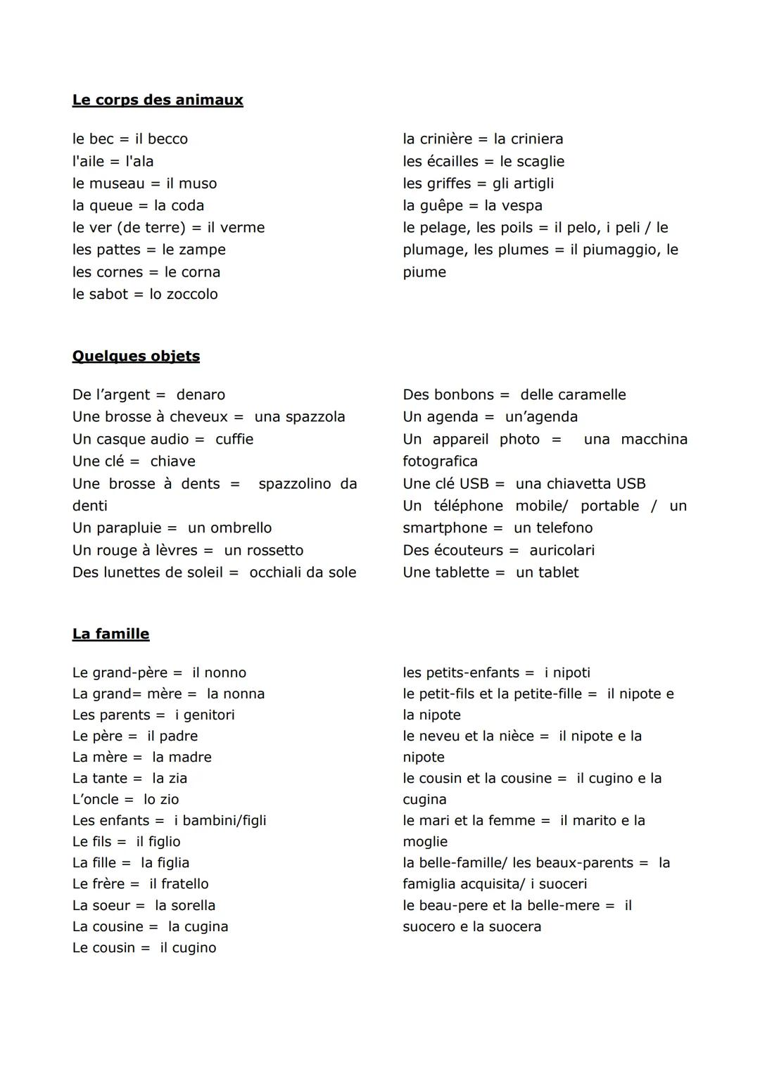 Les nombres
1 = un
2 = deux
3 = trois
4 = quatre
5 = cinq
Lessico
70 =
soixante-dix
71
soixante et onze
72 = soixante-douze
73
soixante-trei