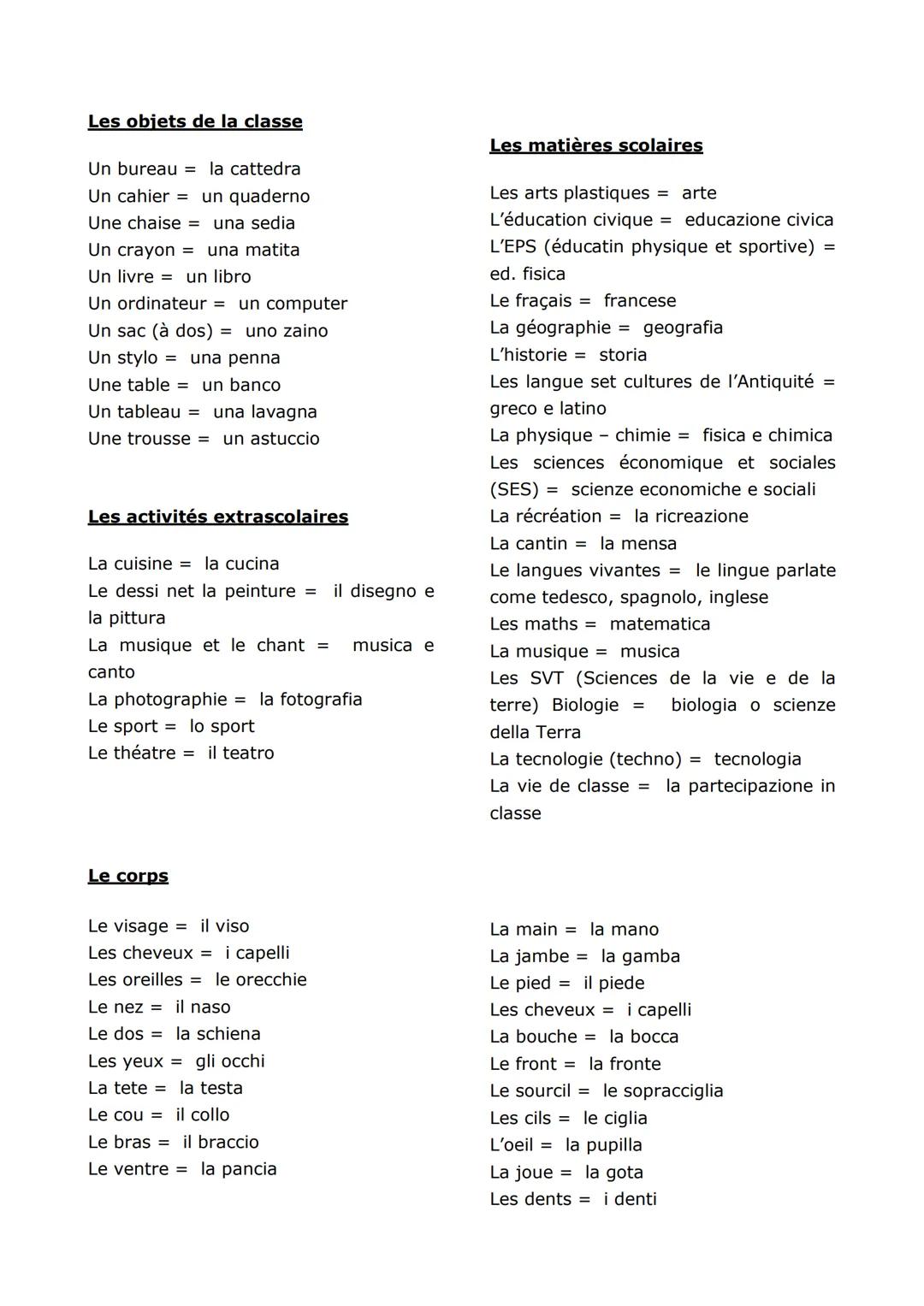 Les nombres
1 = un
2 = deux
3 = trois
4 = quatre
5 = cinq
Lessico
70 =
soixante-dix
71
soixante et onze
72 = soixante-douze
73
soixante-trei