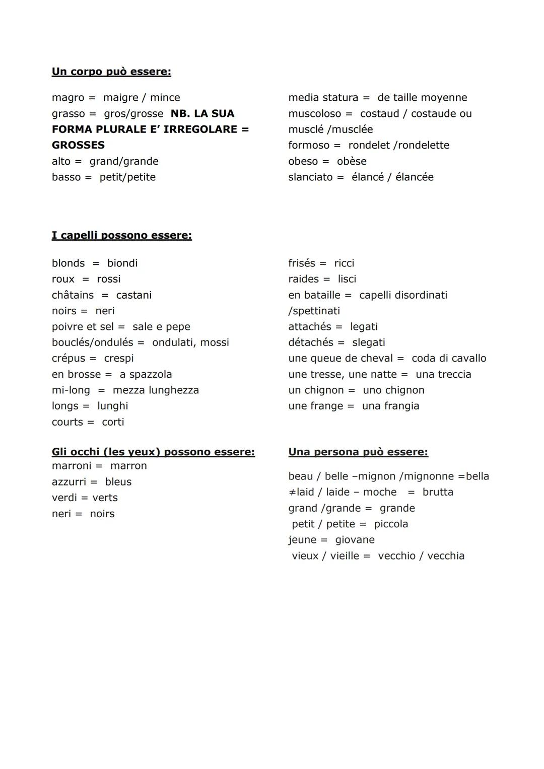 Les nombres
1 = un
2 = deux
3 = trois
4 = quatre
5 = cinq
Lessico
70 =
soixante-dix
71
soixante et onze
72 = soixante-douze
73
soixante-trei