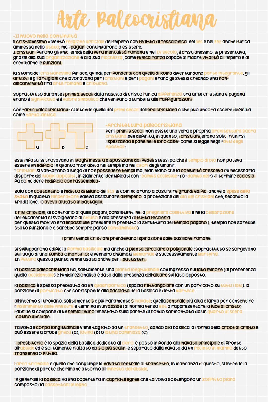 # Arte Paleocristiana
-Il nuovo nella continuità
il cristianesimo diventò religione upPiciale dell'impero con l'editto di Tessalonica nel