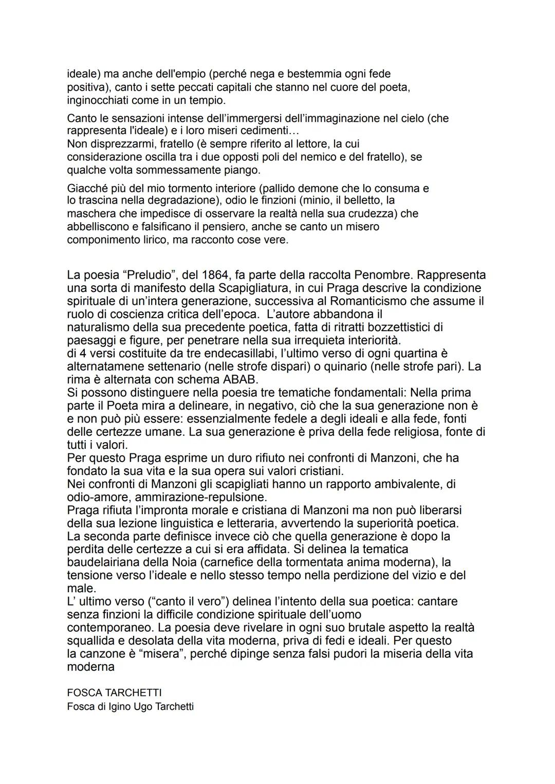 # LA SCAPIGLIATURA
La Scapigliatura non è una scuola o un movimento organizzato. È un gruppo di scrittori che
lavorano nello stesso periodo