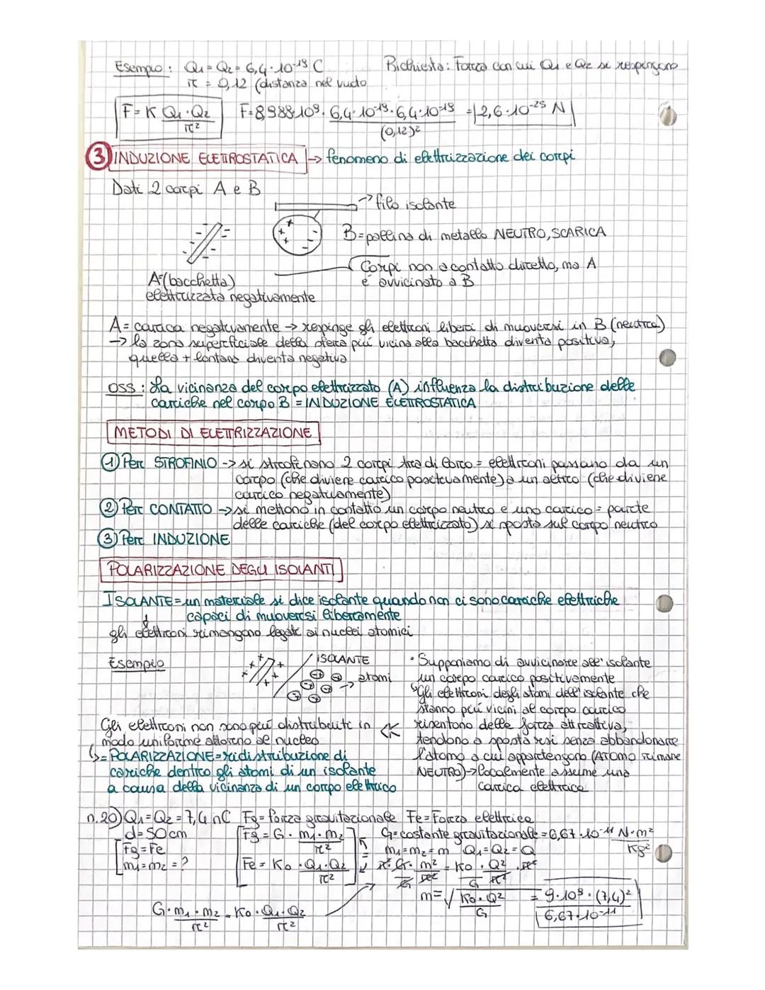 La definizione operativa della carcica elettrica
ELETTROSCOPIO foglie = strumento che indica se un oggetto et carico
+
• E formato da un'ast