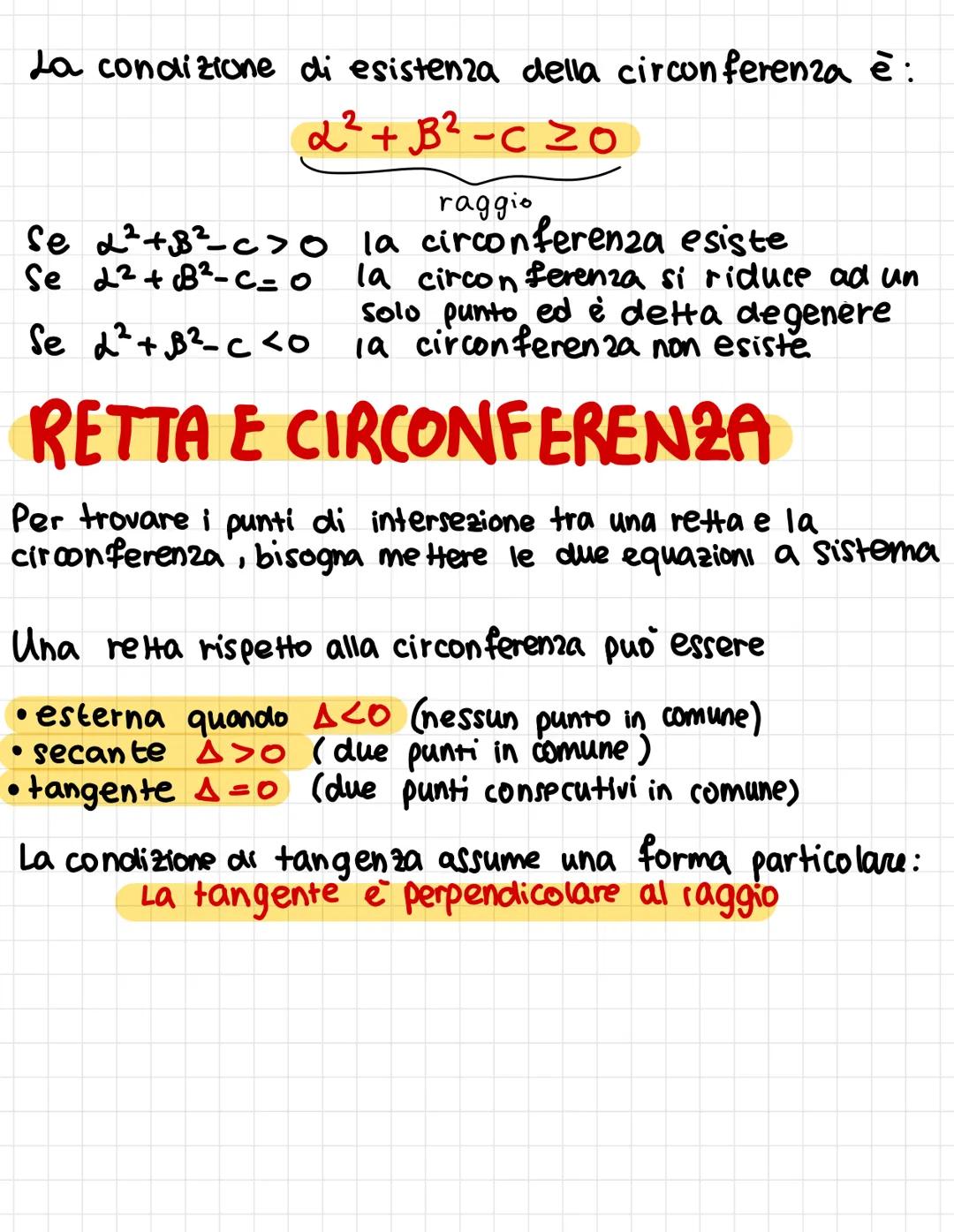 # LA CIRCONFERENZA
È la curva piana luogo geometrico dei punts equidistanti
da C (centro)
il raggio è il segmento che congiunge il centro