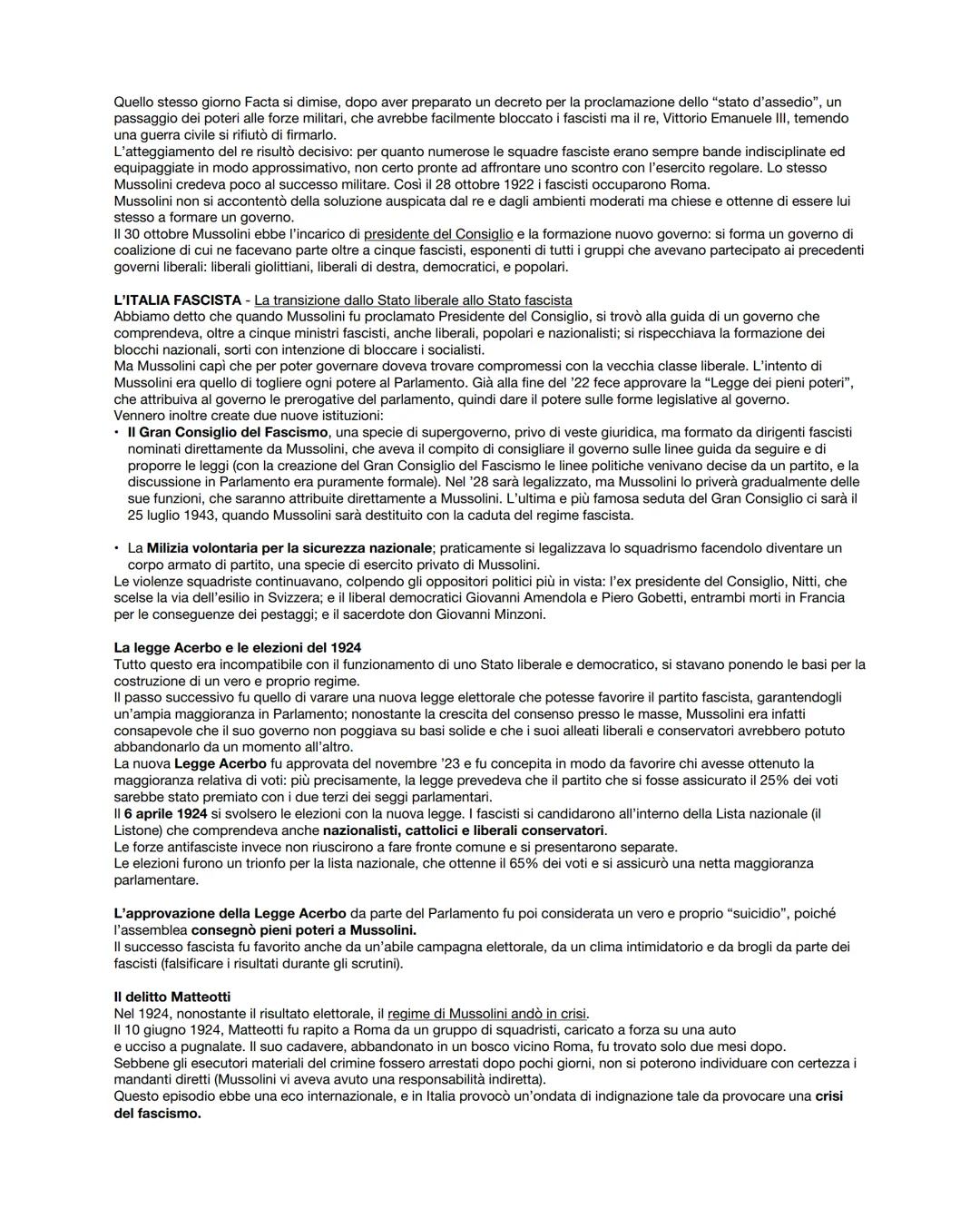 # La crisi del dopoguerra
Nonostante fosse risultata una delle potenze vincitrici, al termine della grande guerra l'Italia dovette affronta