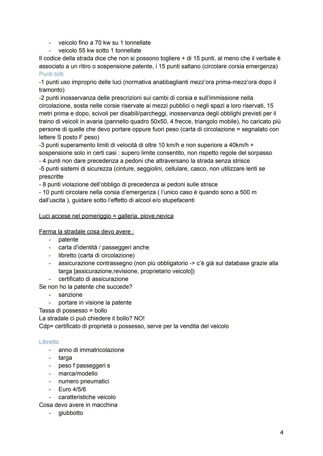 # Sorpasso
II sorpasso va fatto a sinistra, se non rispetto le norme sul sorpasso, -3 punti alla patente,
multa e sospensione.
# Divieto di