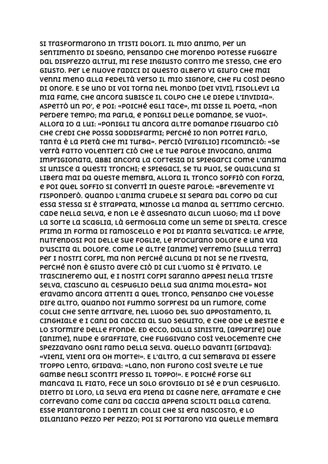 # CANTO XIII INFERNO
## AMBIENTAZIONE
IL TREDICESIMO CANTO DELL'INFErno è атвіептаατο nel secoNDO
GIRONE DEL SETTIMO cercHIO, DOove sono P