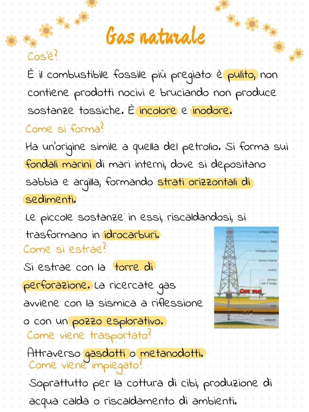 # Gas naturale
Cos'è?
È il combustibile fossile più pregiato: è pulito, non
contiene prodotti nocivi e bruciando non produce
sostanze toss