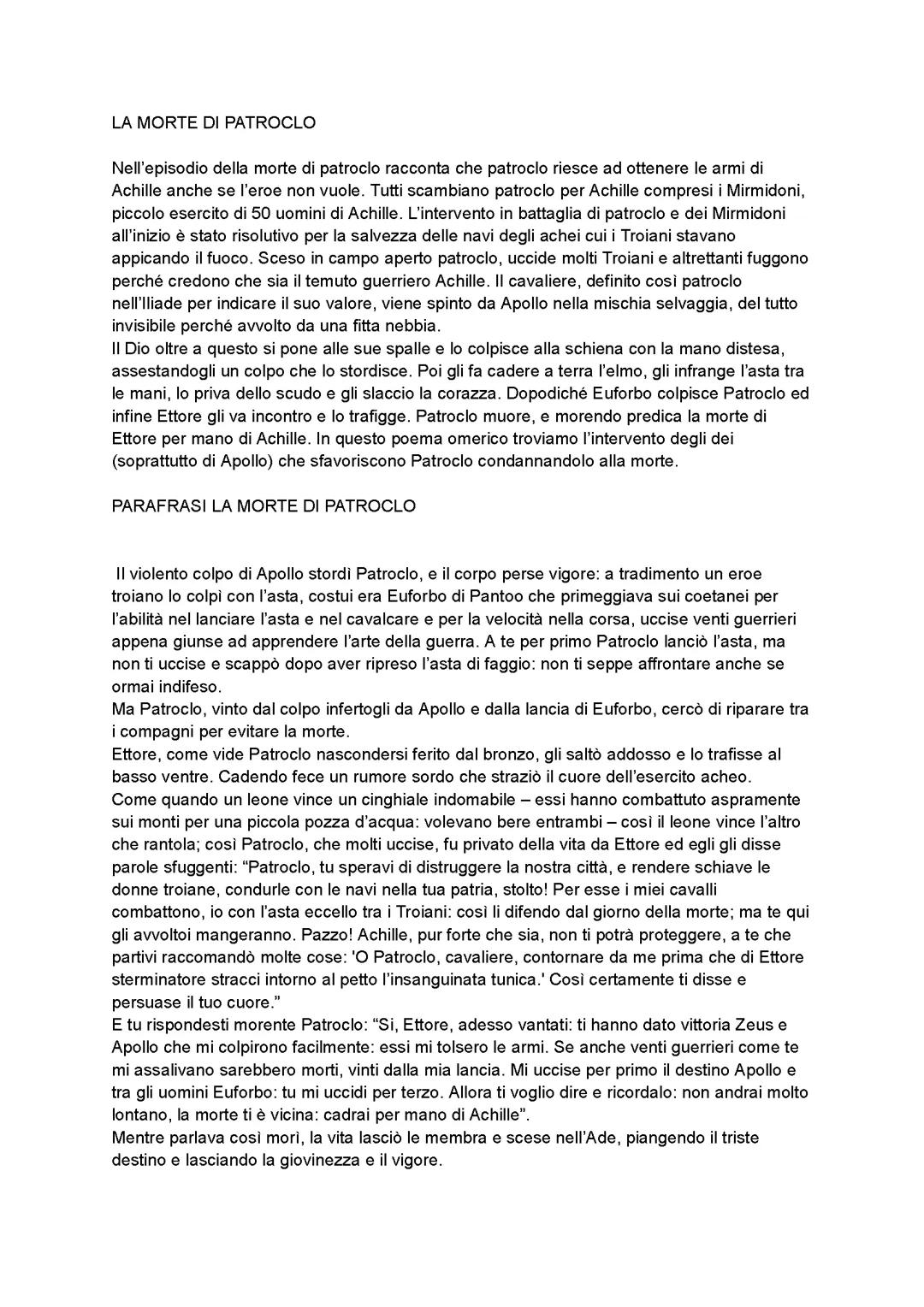 Vari riassunti epica