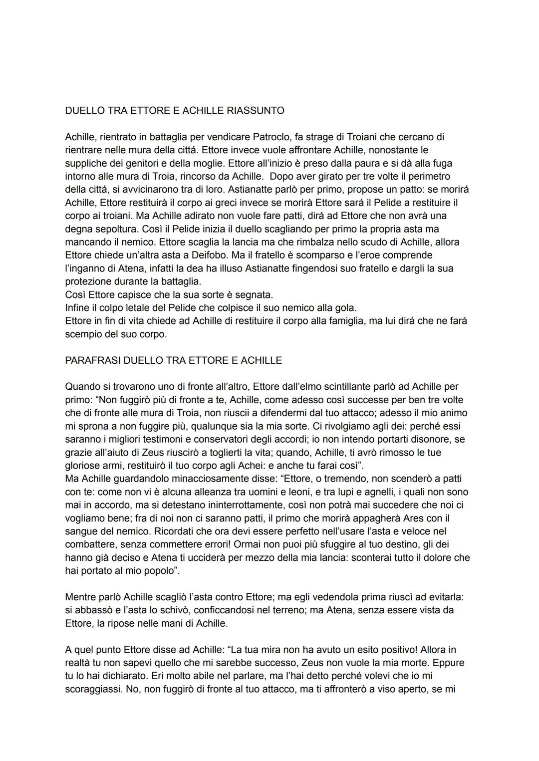 LA MORTE DI PATROCLO
Nell'episodio della morte di patroclo racconta che patroclo riesce ad ottenere le armi di
Achille anche se l'eroe non v