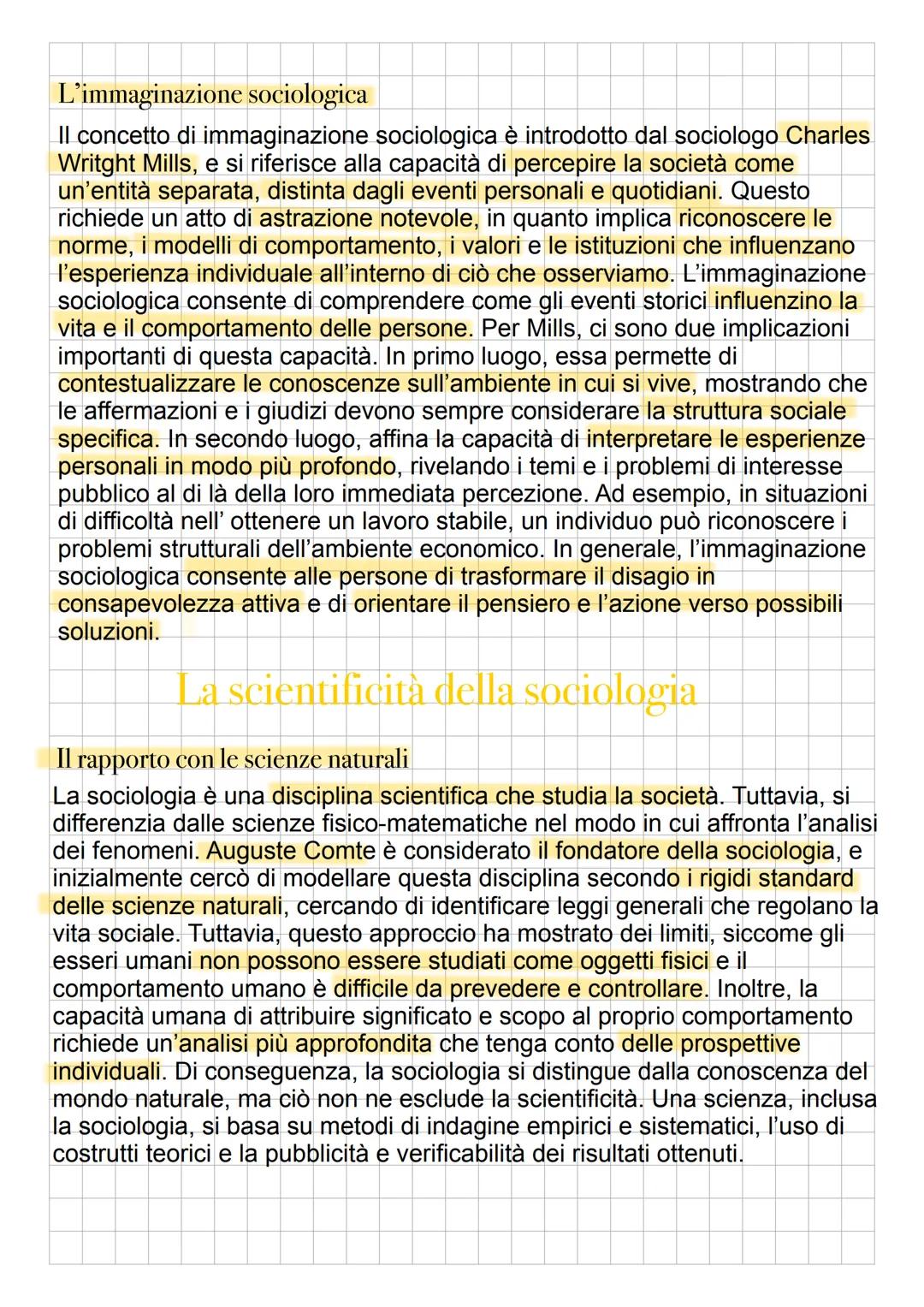 # Un inquadramento della sociologia
La sociologia è una disciplina scientifica che studia i fenomeni sociali
all'interno della società. Tut