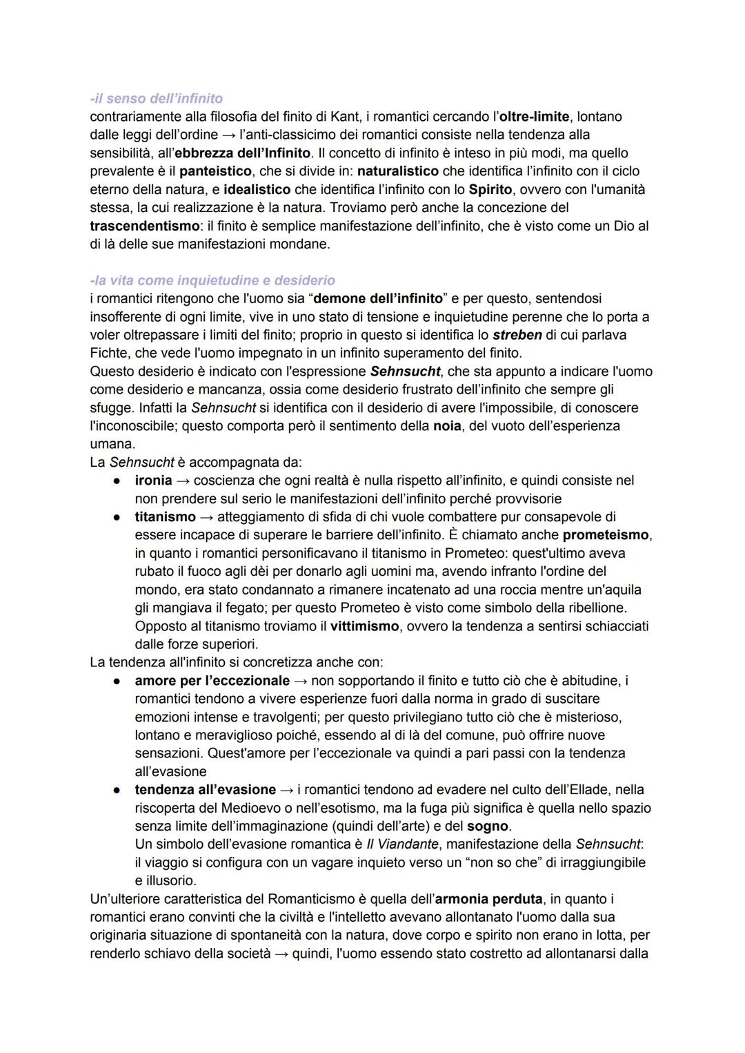 ROMANTICISMO
con il termine "Romanticismo" si indica il movimento filosofico, letterario e artistico nato in
Germania alla fine del '700. II
