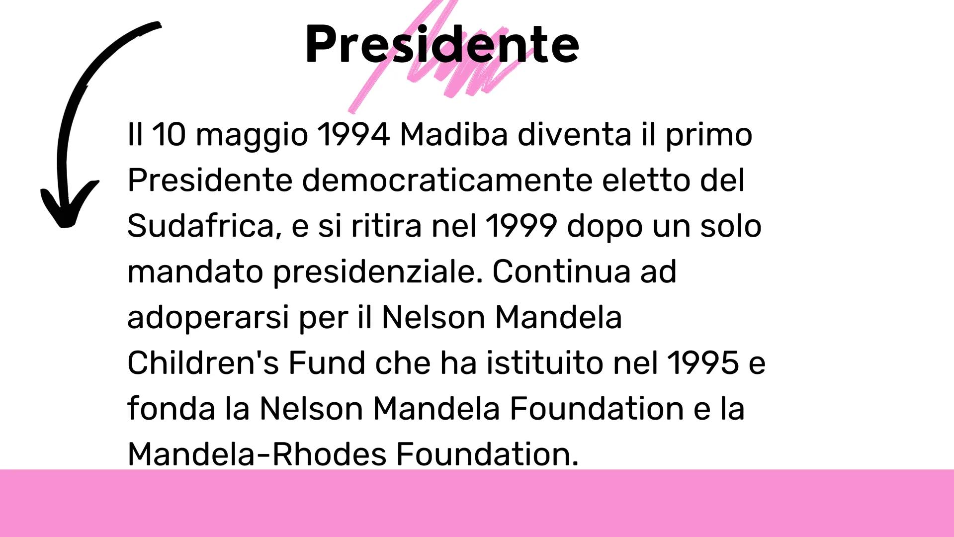 # Nelson
# Mandela
by Meriga Federico, Piantà Jacopo e
Gabutti Alessandro Indice
• Time Line
• Chi è
• La sua infanzia
• Da ragazzo
• La p