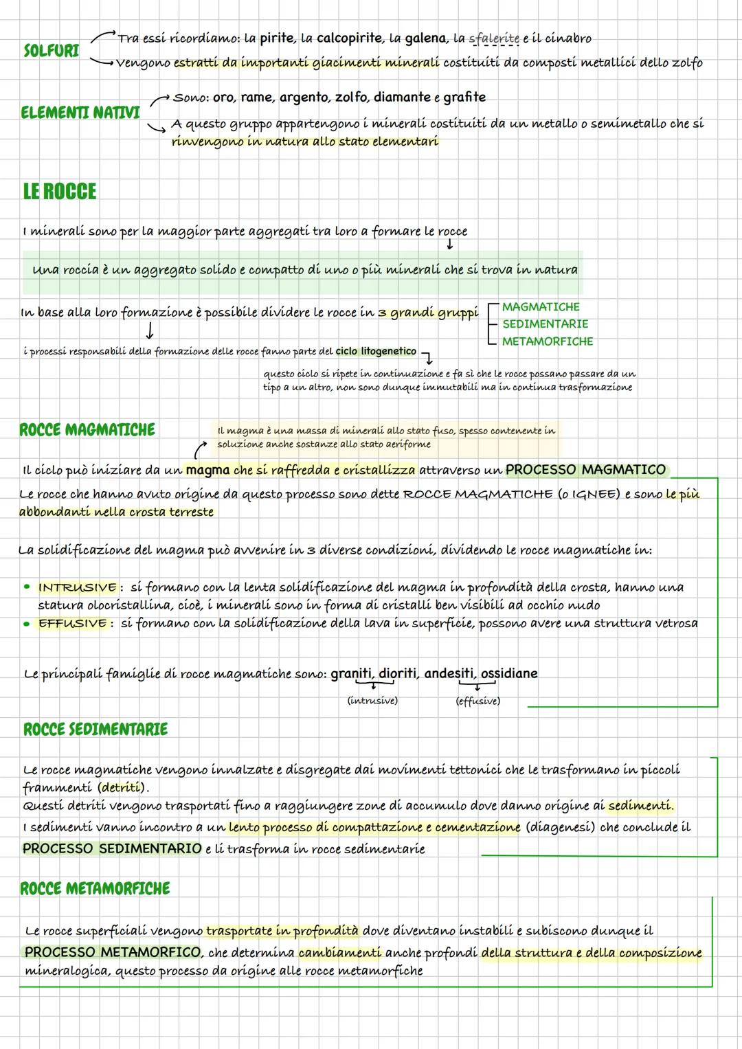 # SCIENZE DELLA TERRA
# I MINERALI E LA LORO STRUTTURA
composto
gli elementi che formano un composto
sono presenti in proporzioni costanti