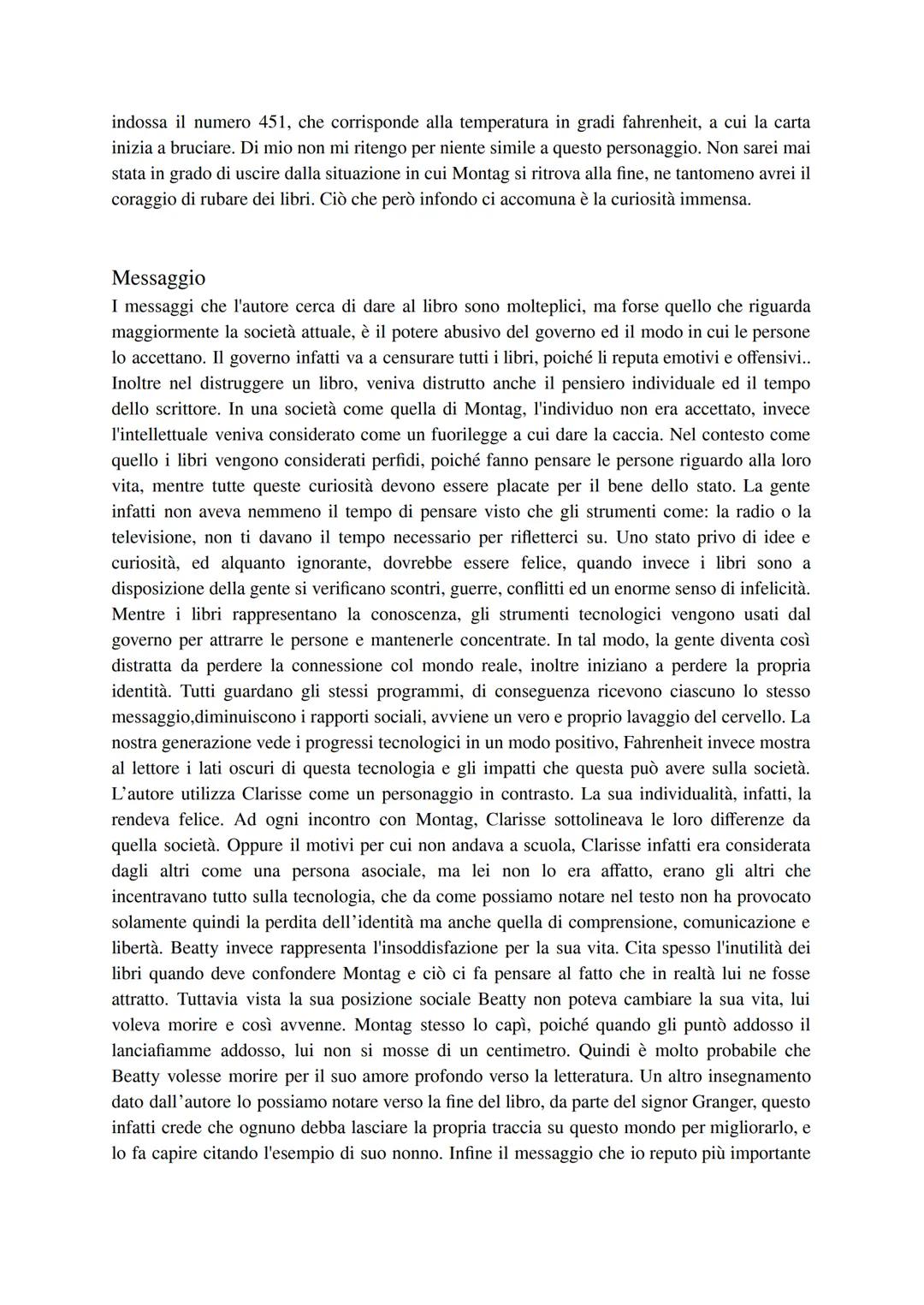 # SCHEDA LIBRO
Nome autore: Ray Bradbury
Titolo: Fahrenheit 451
Casa editrice: Mondadori
Riassunto
Il libro ci racconta una storia riguar