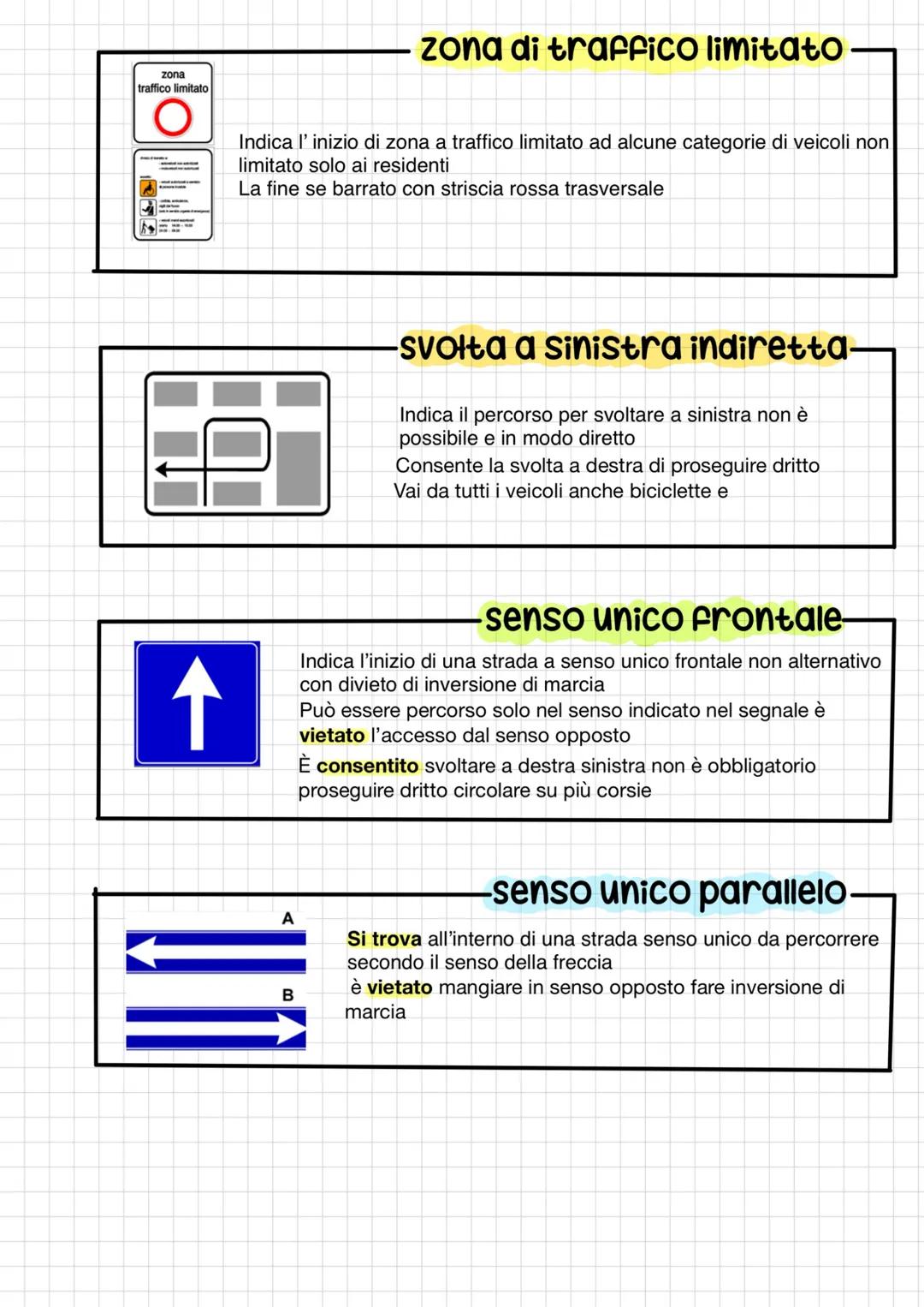 Caratteristiche segnali inficazioni
โข
Hanno forma quadrata o rettangolare
-sono.
di preavviso pre e direzione, di identificazione stradale,