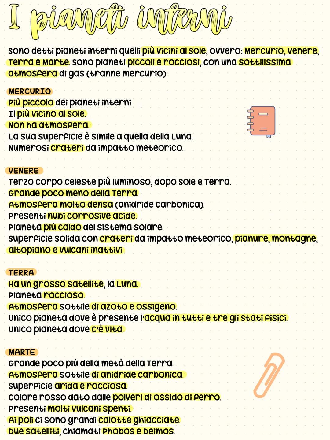 # Il Sistema Solare
Il sistema solare รจ un insieme di corpi gassosi e rocciosi che ruotano
intorno al sole.
I corpi principali del sistema