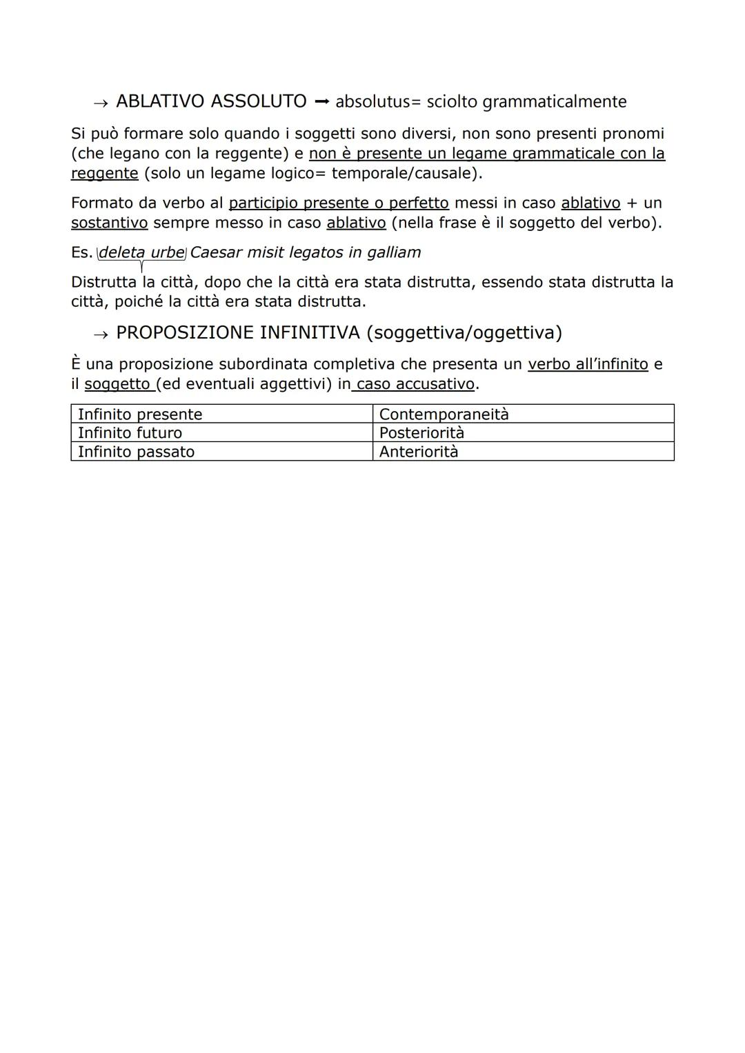 nome
negazione
traduzione
PROPOSIZIONI SUBORDINATE:
→ PROPOSIZIONI SUBORDINATE INTRODOTTE DA UT
come riconoscerla
funzione
finale
ne
Perché/