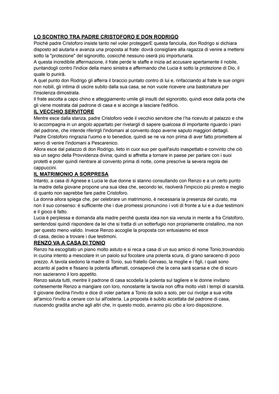 # TRAMA
PROMESSI SPOSI
Manzoni racconta di avere trovato un manoscritto anonimo del 600 e di averne riprodotto con le
stesse parole ampollos