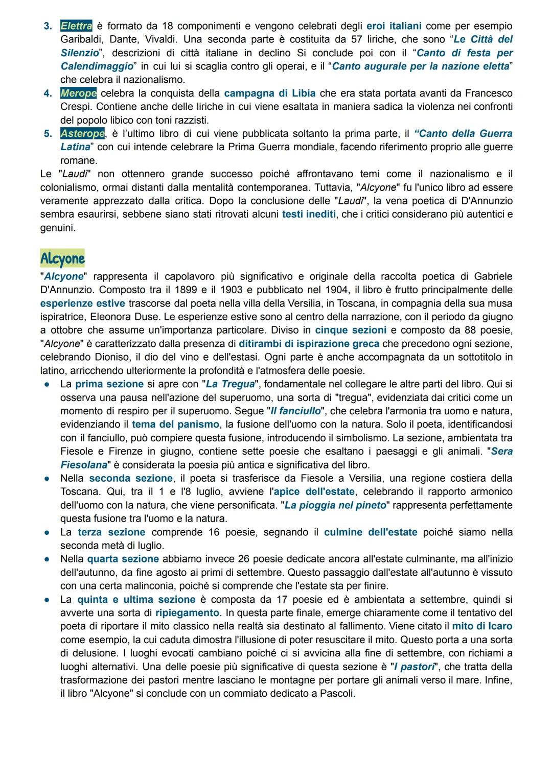 # D'Annunzio
DIFFERENZE TRA PASCOLI E D'ANNUNZIO
D'Annunzio insieme a Pascoli è considerato uno dei più noti esponenti del Decadentismo it