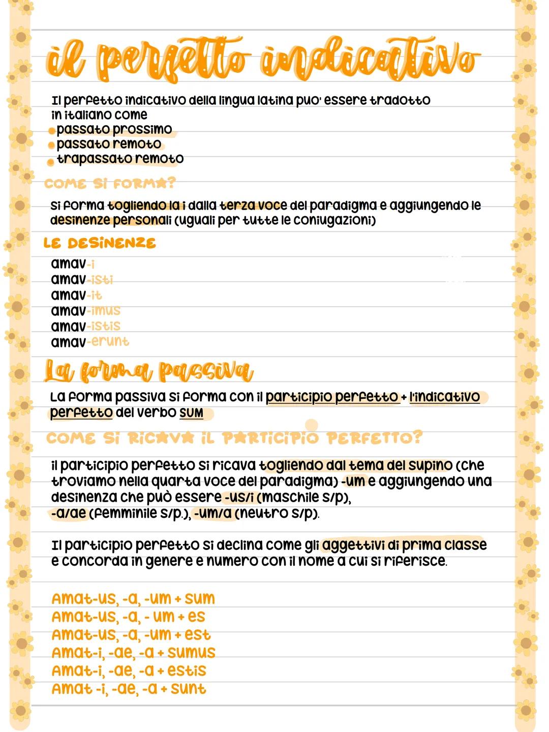 # il perfetto indicativa
Il perfetto indicativo della lingua latina puo' essere tradotto
in italiano come
- passato prossimo
- passato remo