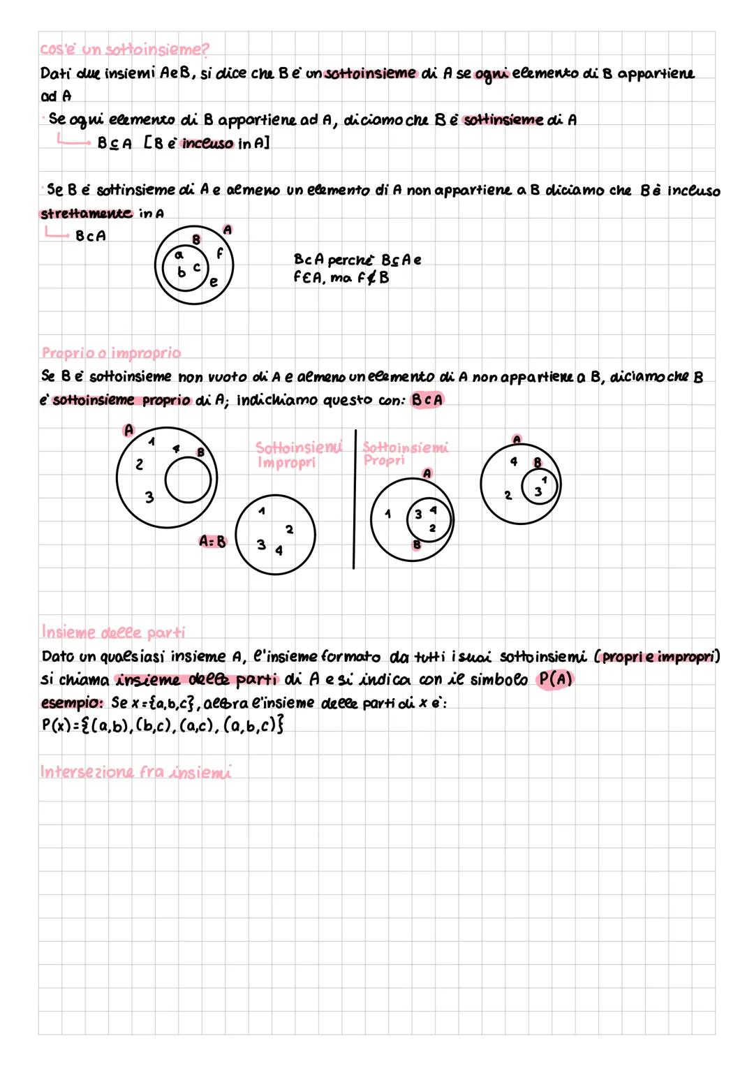 # GLI INSIEMI
Che cos'e un insieme?
Raggruppamento di elementi per i quali esiste un criterio oggettivo che permette di stabilire
se un ele