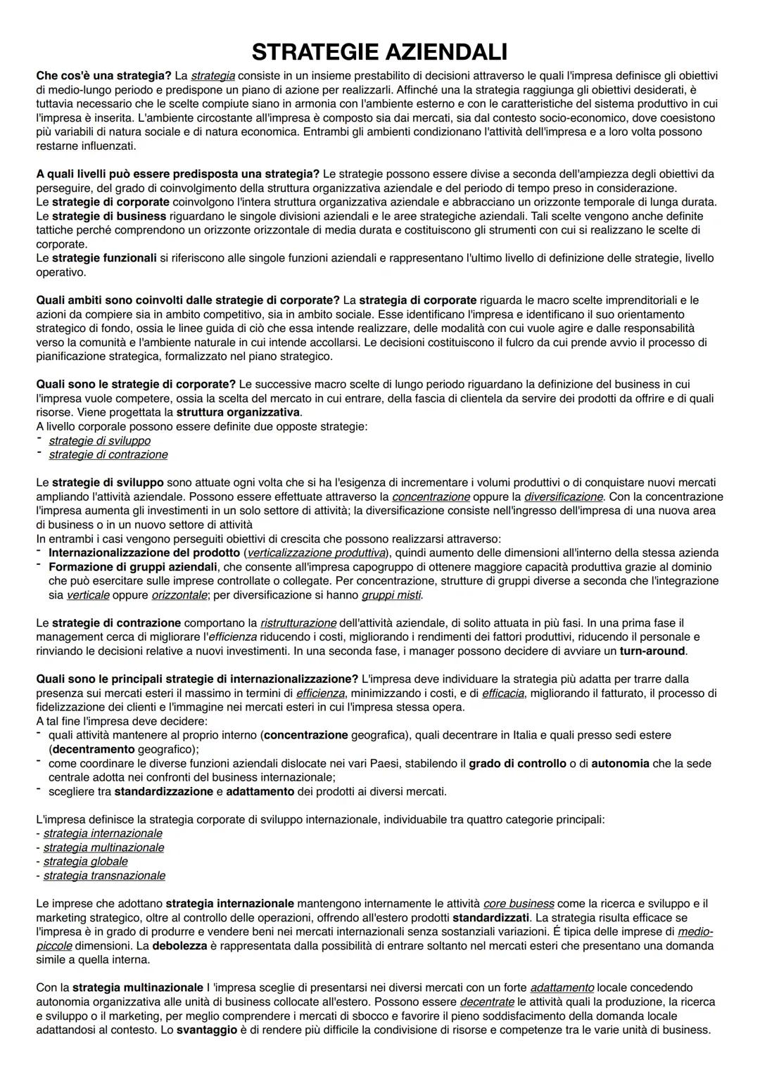 # CONTABILITÀ GESTIONALE
ELEMENTI SISTEMA INFORMATIVO DIREZIONALE: II sistema informativo deve fornire agli organi aziendali le informazion