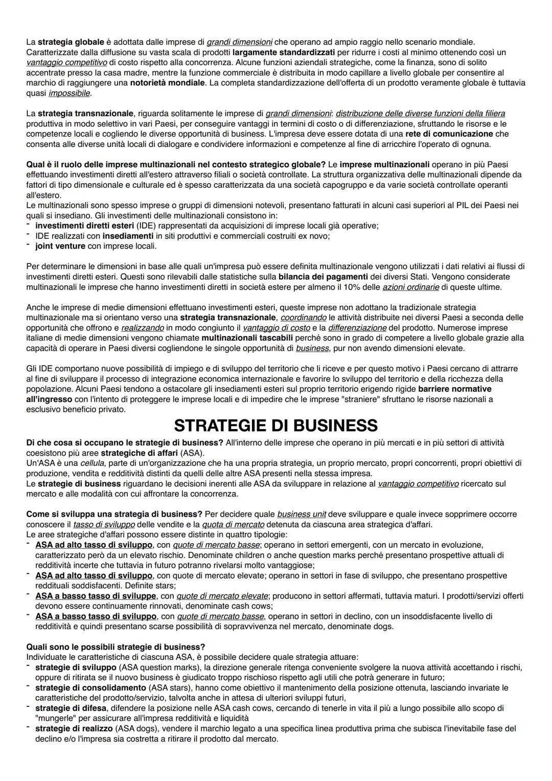 # CONTABILITÀ GESTIONALE
ELEMENTI SISTEMA INFORMATIVO DIREZIONALE: II sistema informativo deve fornire agli organi aziendali le informazion