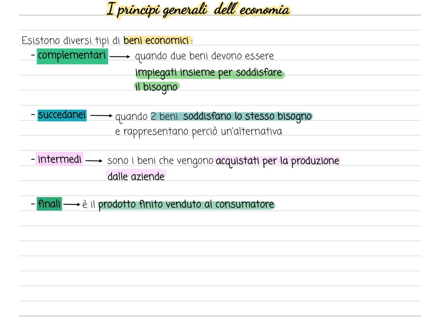 # I principi generali dell' economia
Il termine economia deriva dal greco e significa occuparsi della gestione della casa
|| sistema econo
