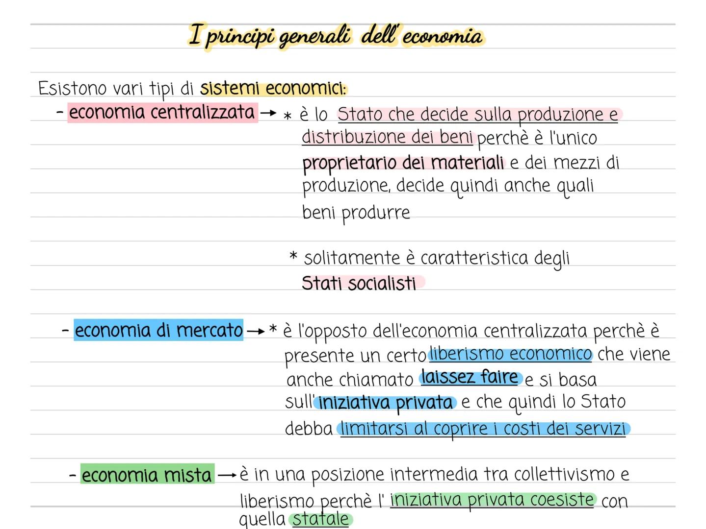 # I principi generali dell' economia
Il termine economia deriva dal greco e significa occuparsi della gestione della casa
|| sistema econo