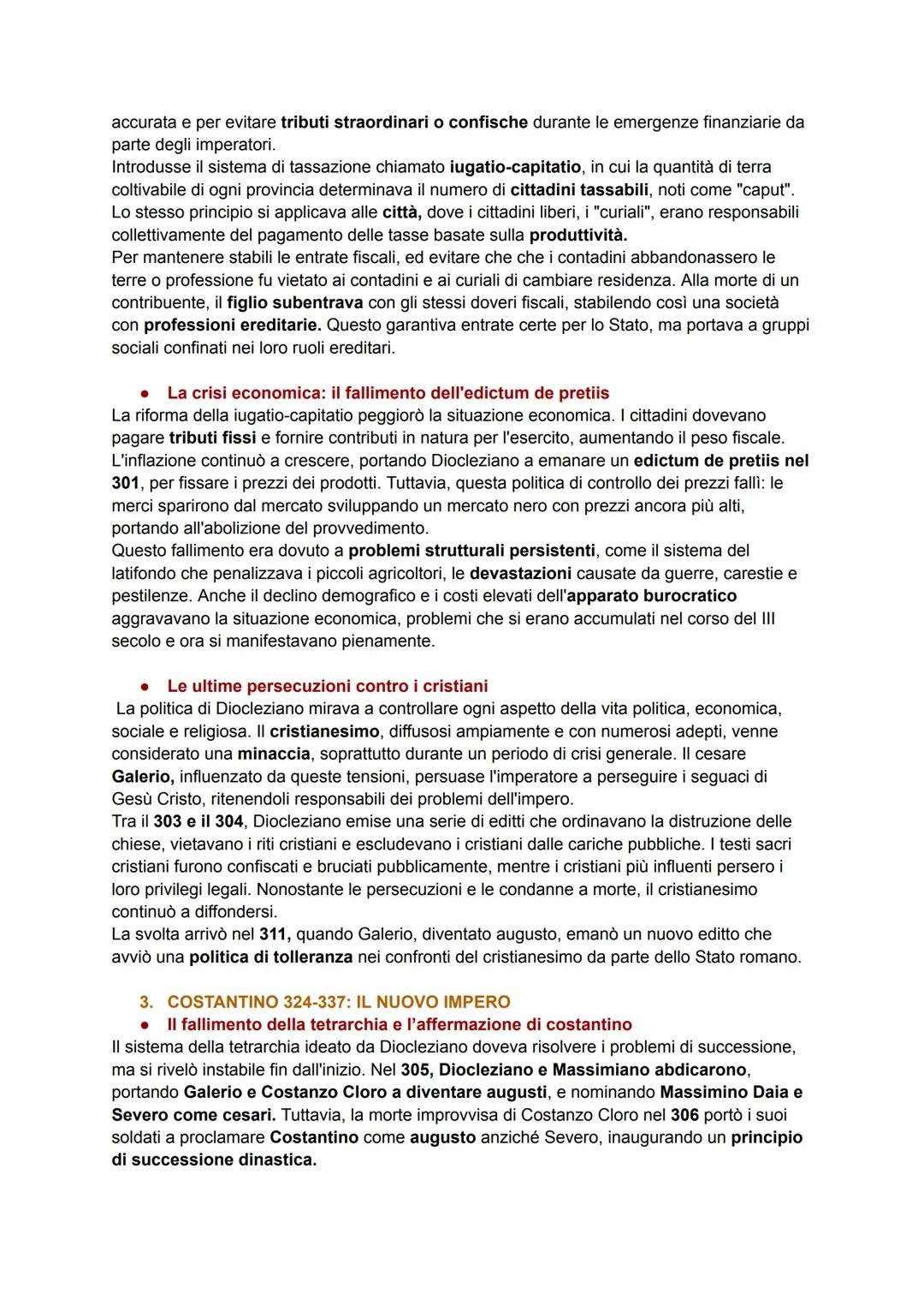 1. LA FINE DEL MONDO ANTICO
•
Un'epoca di grandi processi storici
La crisi dell'anarchia militare" nel III secolo, insieme alla successiva c