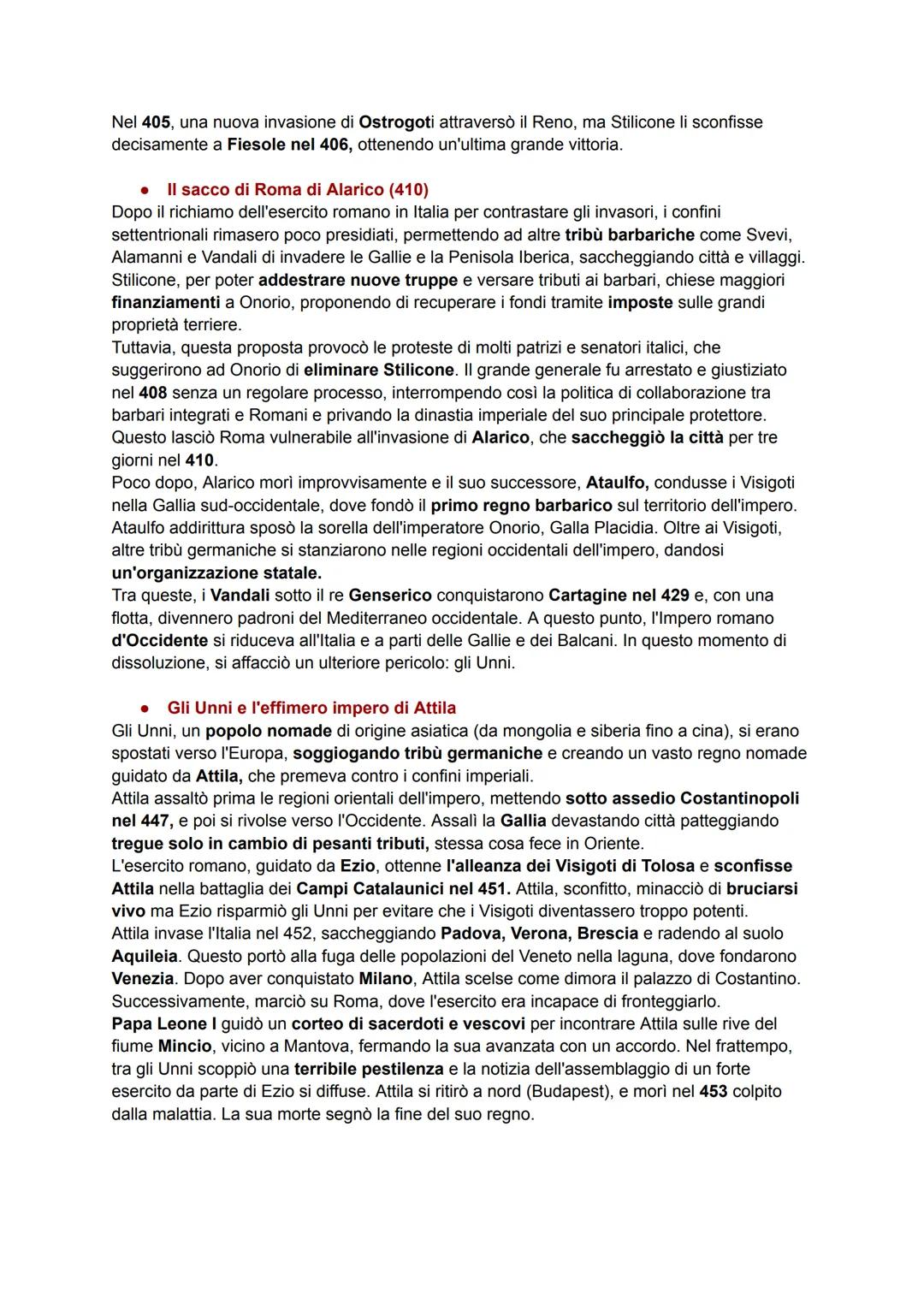 1. LA FINE DEL MONDO ANTICO
•
Un'epoca di grandi processi storici
La crisi dell'anarchia militare" nel III secolo, insieme alla successiva c