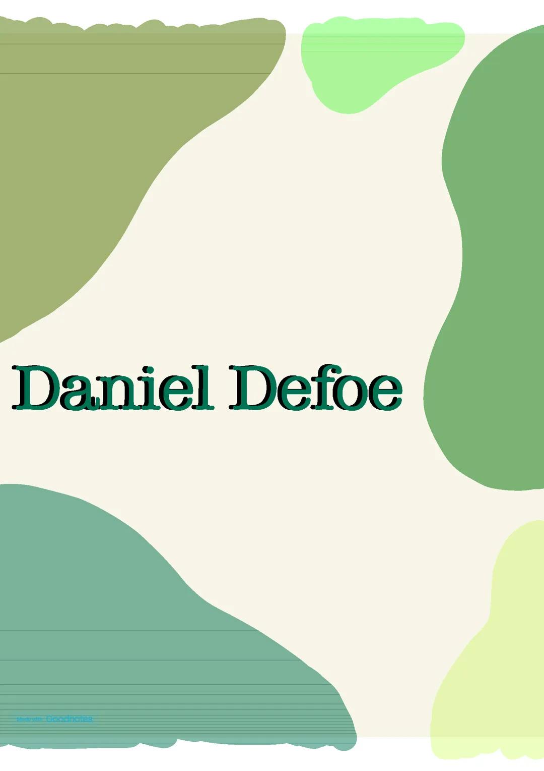 DANIEL DEFOE