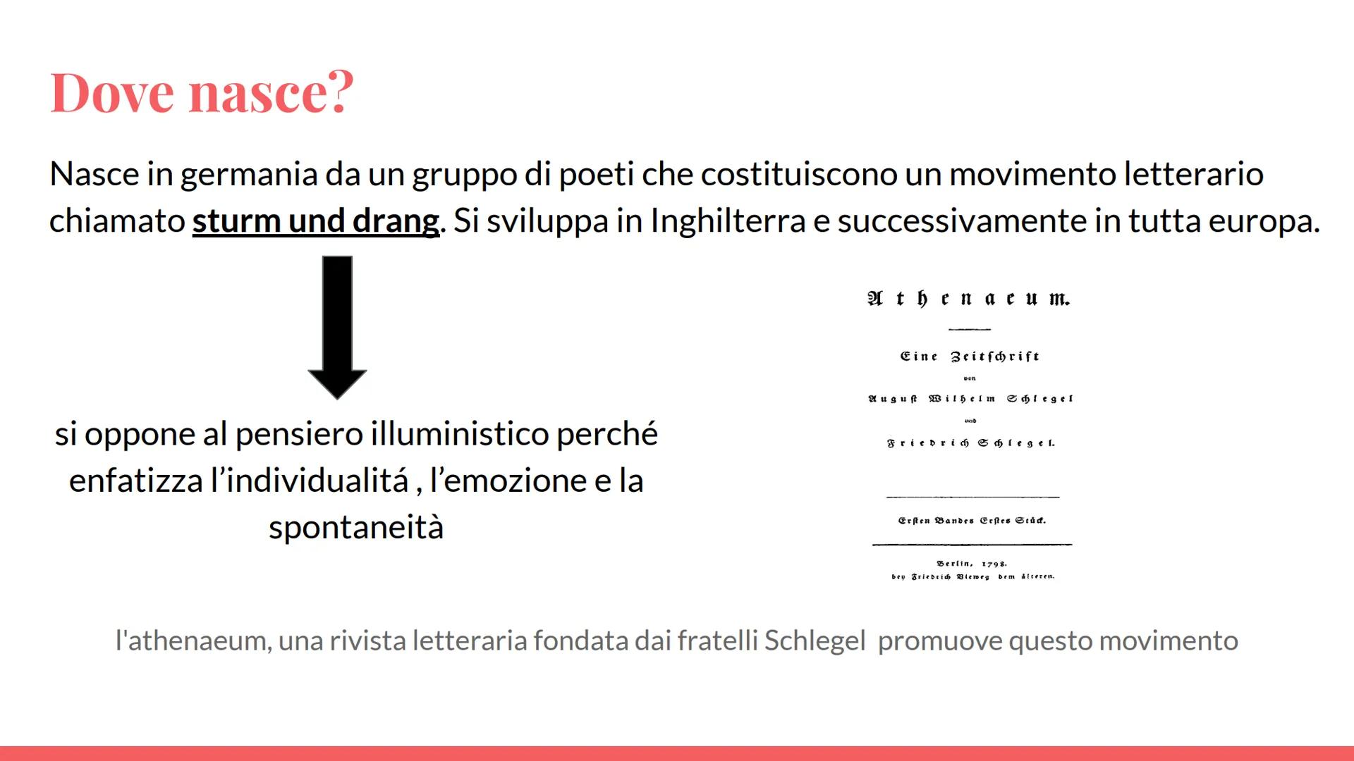 ROMANTICISMO
fine '700 fino alla seconda
metà dell''800 # Il termine
Iniziò ad essere usato nella seconda metà
del '600.
Inizialmente ave