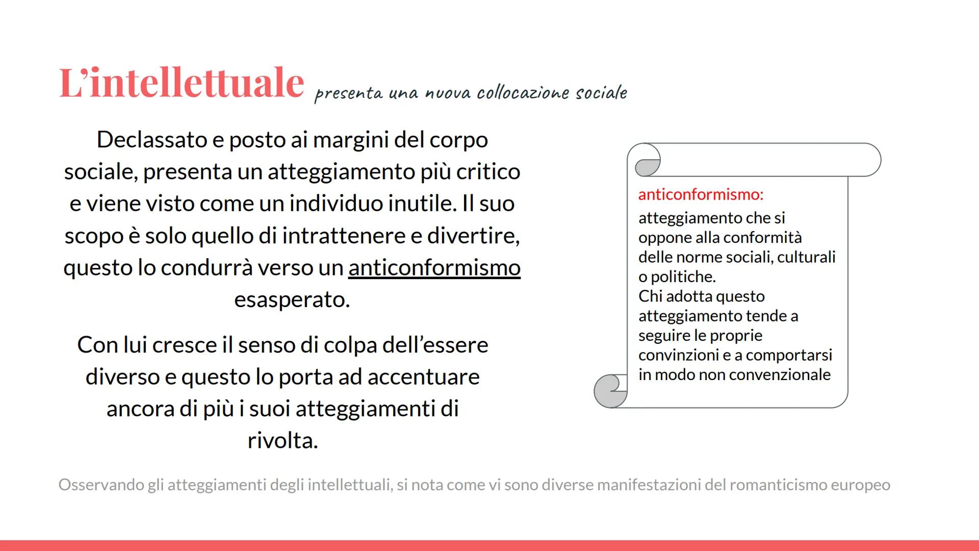 ROMANTICISMO
fine '700 fino alla seconda
metà dell''800 # Il termine
Iniziò ad essere usato nella seconda metà
del '600.
Inizialmente ave